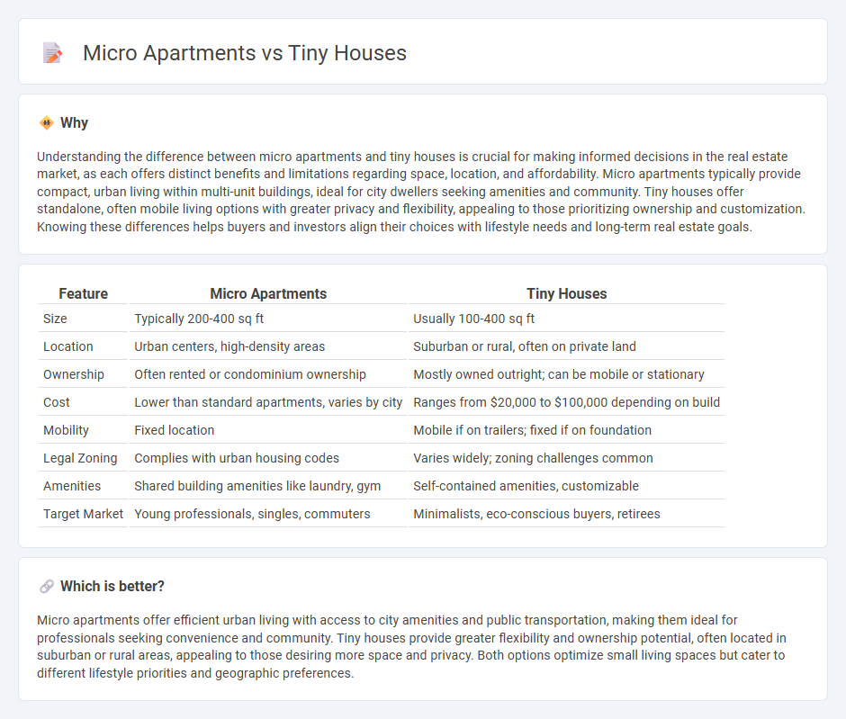 Micro Apartments vs Tiny Houses in Real Estate