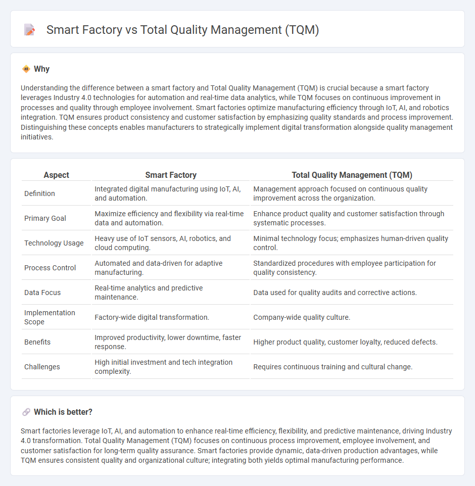 Smart Factory vs Total Quality Management (Tqm) in Manufacturing
