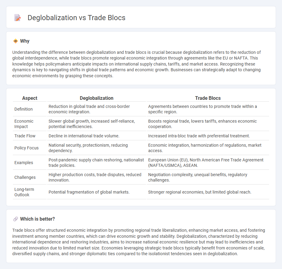 Deglobalization vs Trade Blocs in Economy