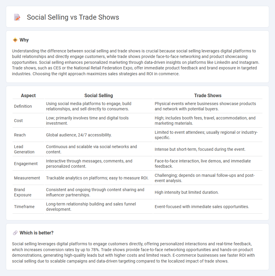 Social Selling vs Trade Shows in Commerce