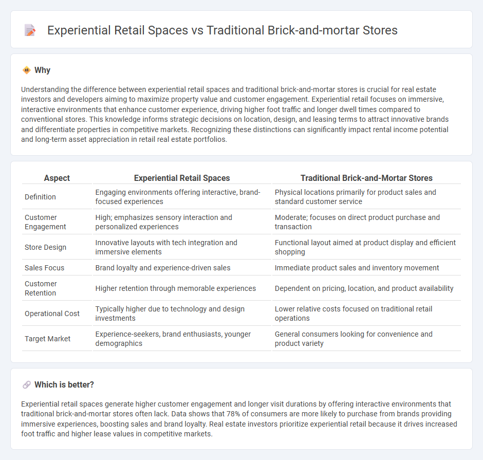 Experiential Retail Spaces vs Traditional Brick-And-Mortar Stores in Real Estate