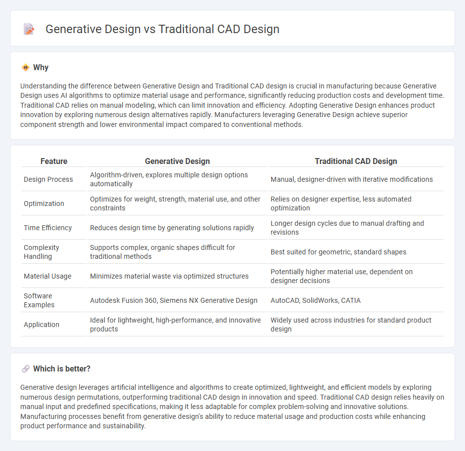Generative Design vs Traditional Cad Design in Manufacturing