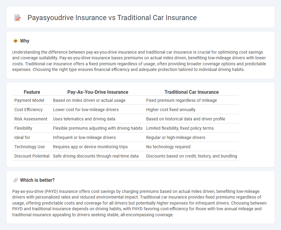 Payasyoudrive Insurance vs Traditional Car Insurance in Insurance