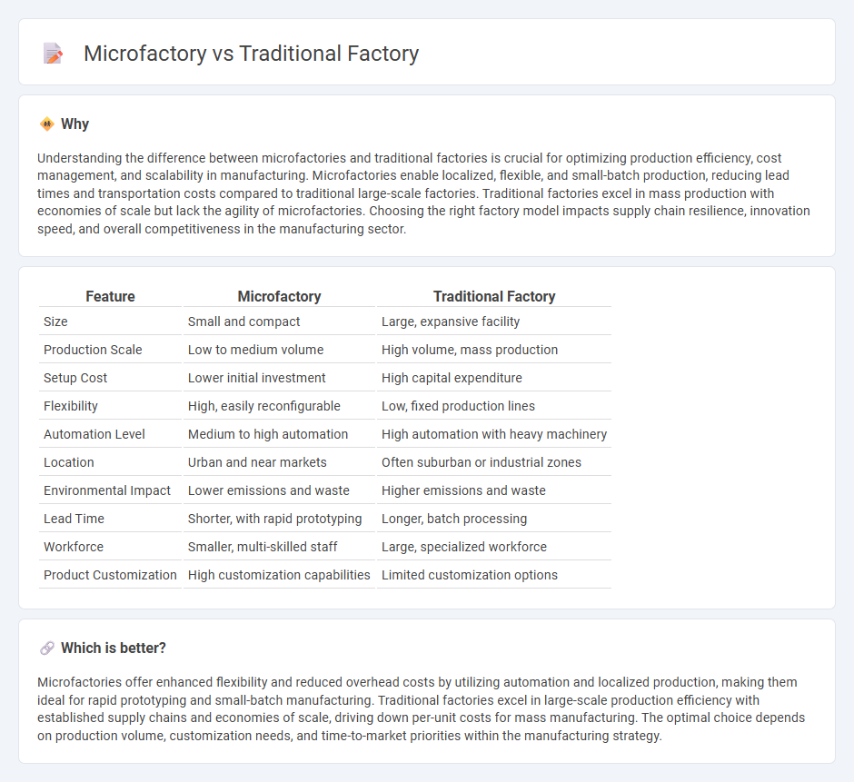 Microfactory vs Traditional Factory in Manufacturing
