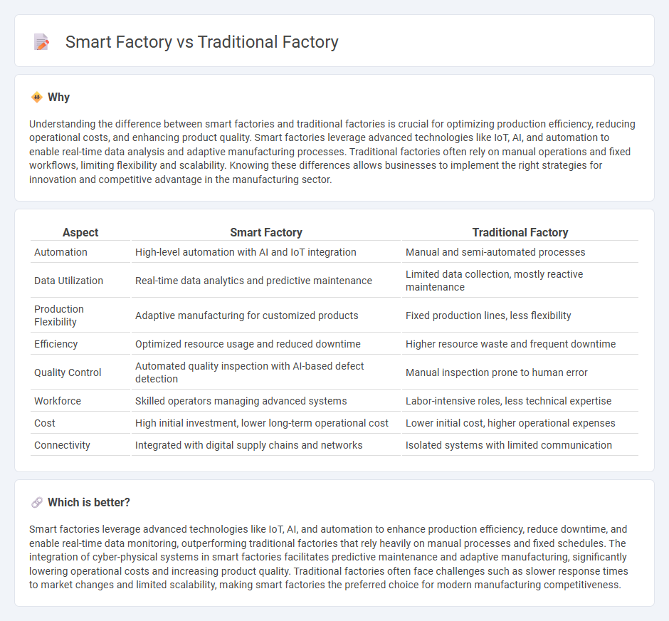 Smart Factory vs Traditional Factory in Manufacturing
