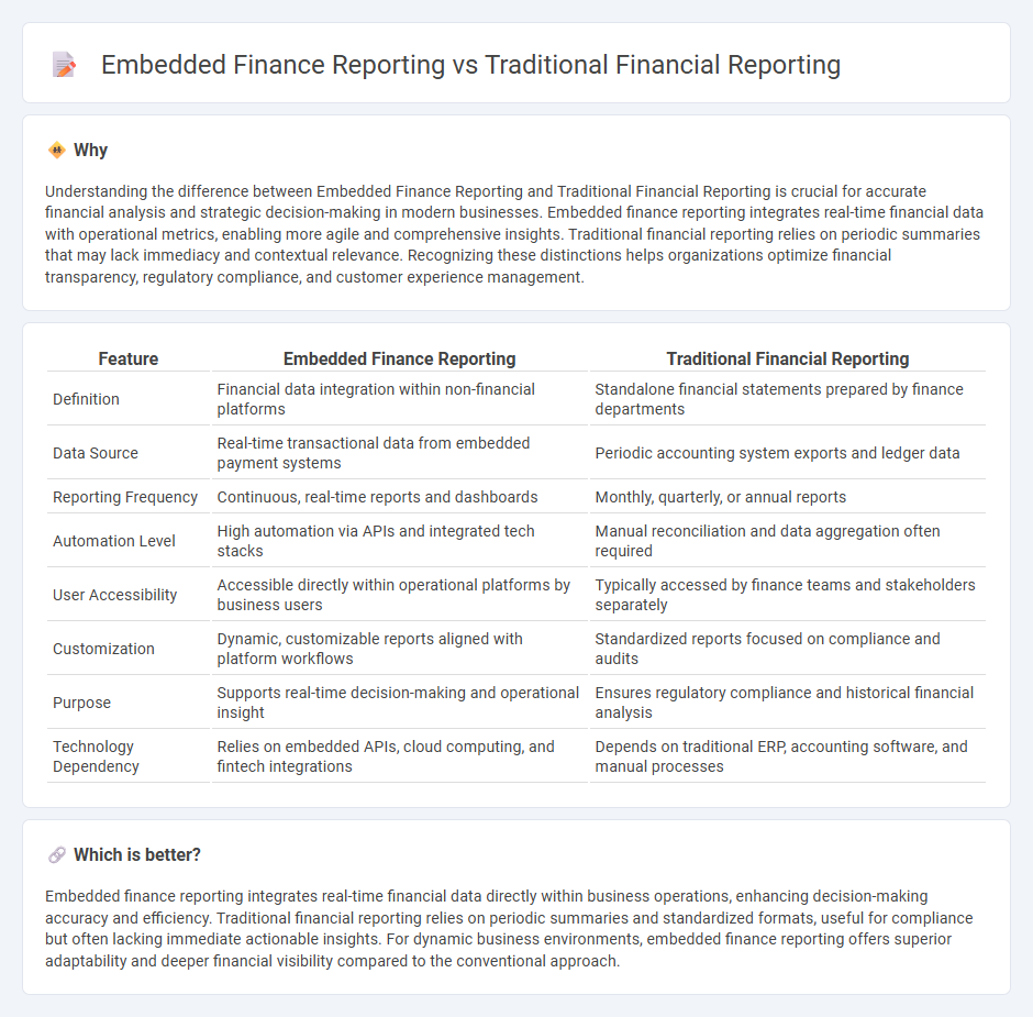 Embedded Finance Reporting vs Traditional Financial Reporting in Accounting