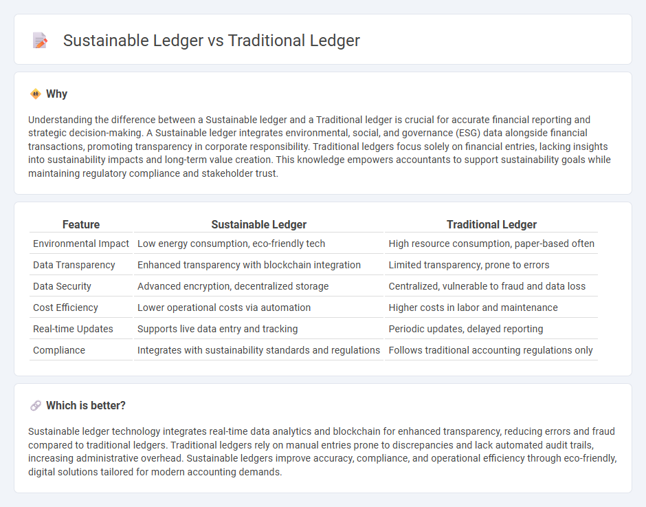 Sustainable Ledger vs Traditional Ledger in Accounting