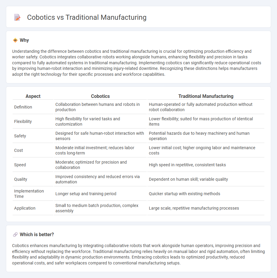 Cobotics vs Traditional Manufacturing in Manufacturing