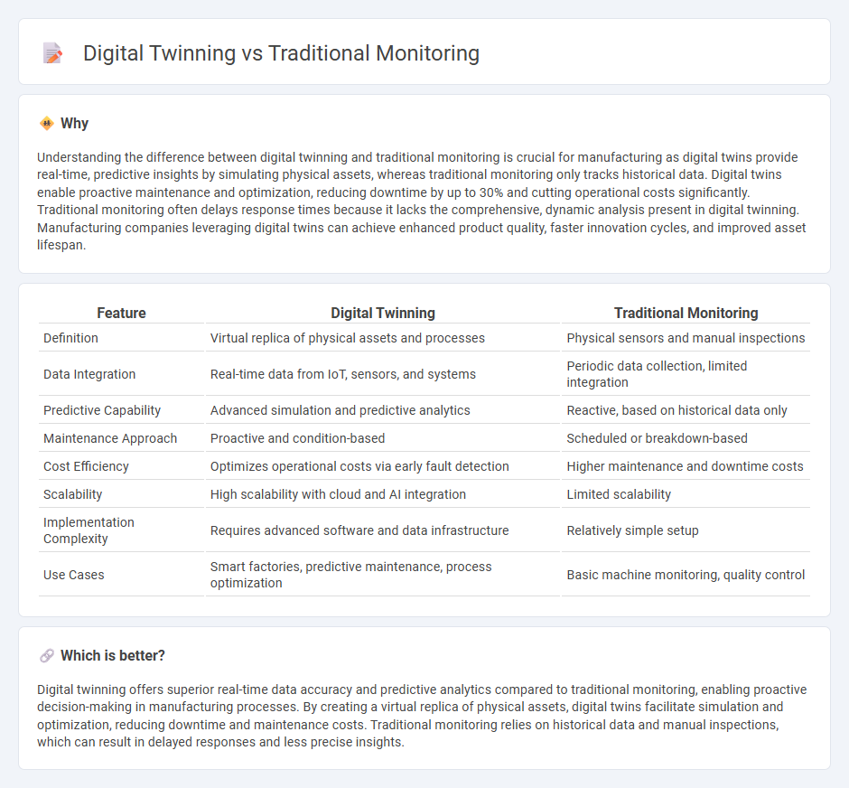 Digital Twinning vs Traditional Monitoring in Manufacturing