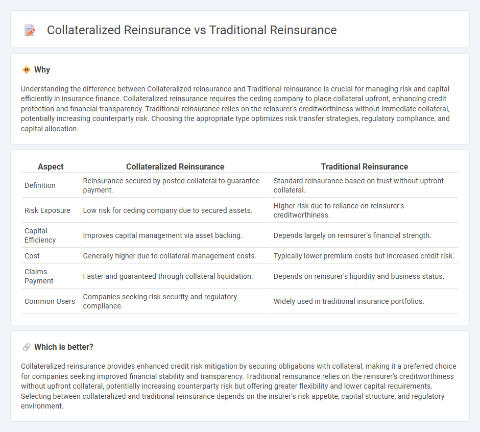 Collateralized Reinsurance vs Traditional Reinsurance in Finance