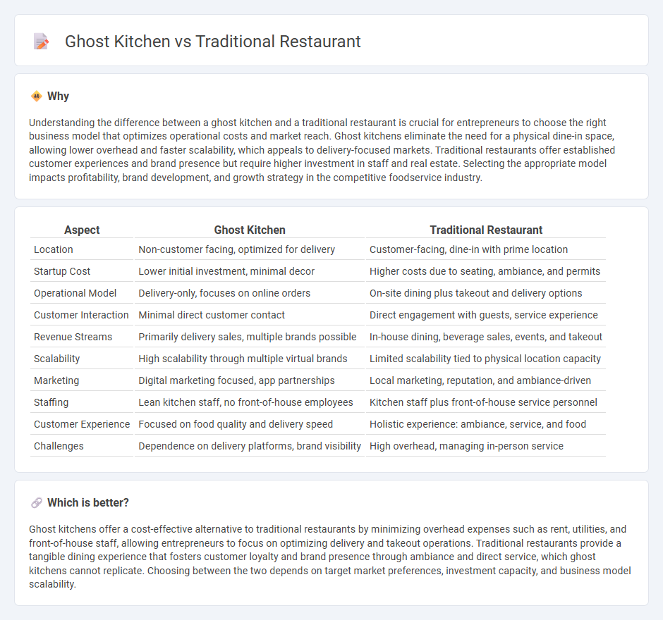 Ghost Kitchen vs Traditional Restaurant in Entrepreneurship