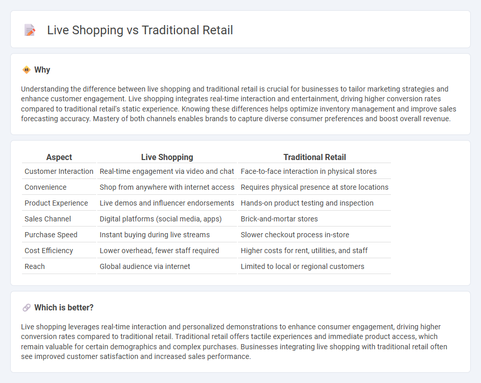 Live Shopping vs Traditional Retail in Commerce