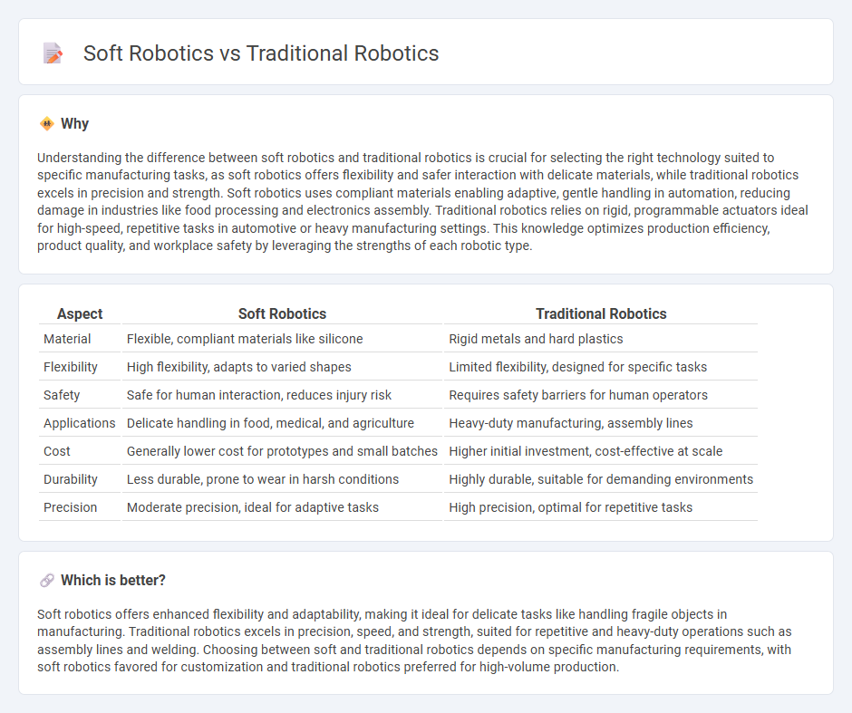 Soft Robotics vs Traditional Robotics in Manufacturing