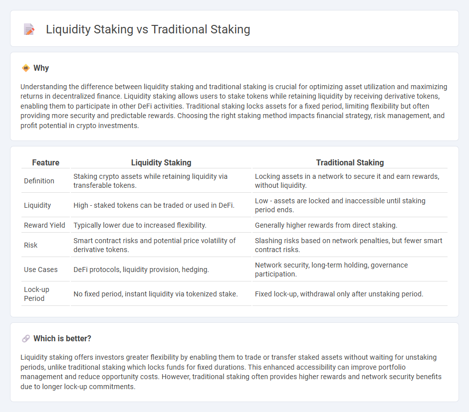 Liquidity Staking vs Traditional Staking in Finance