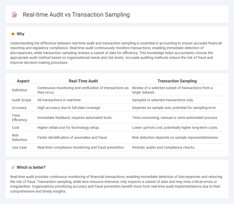 Real-Time Audit vs Transaction Sampling in Accounting