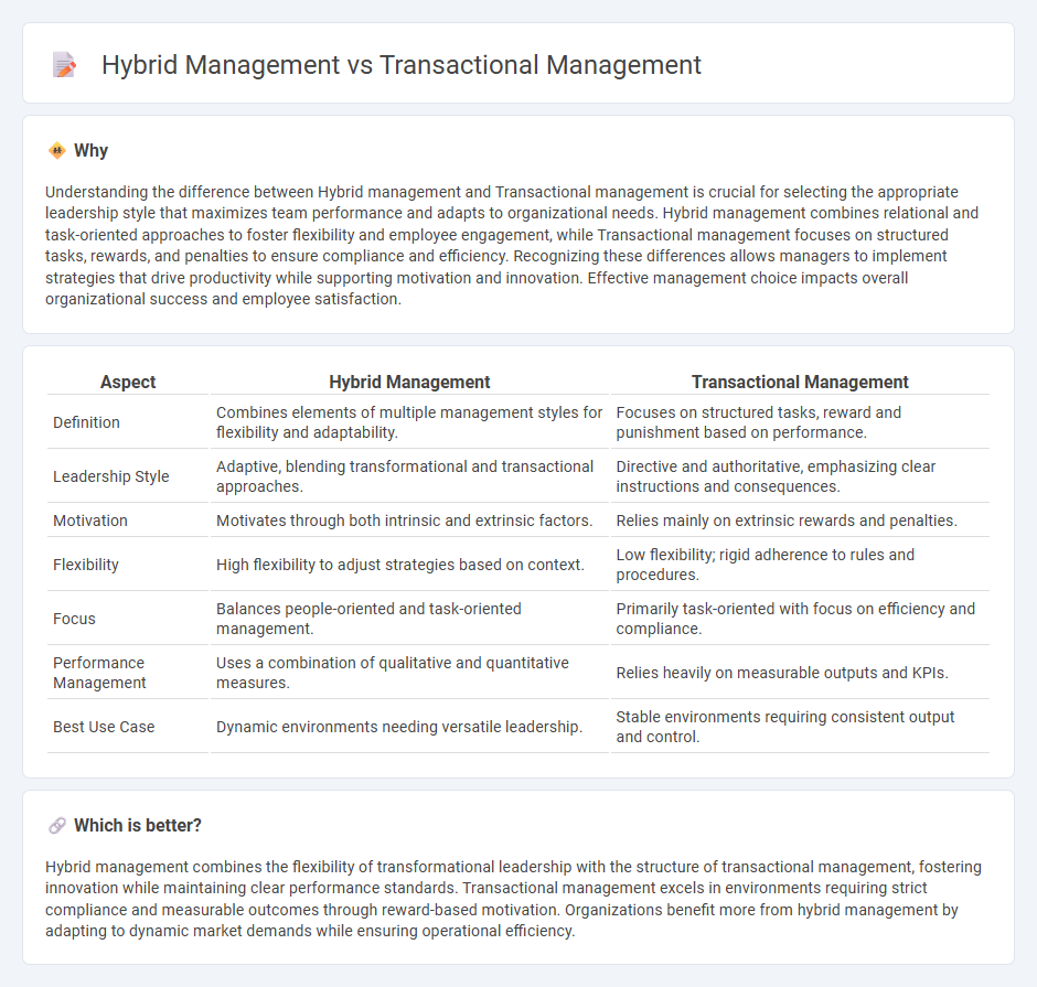 Hybrid Management vs Transactional Management in Management