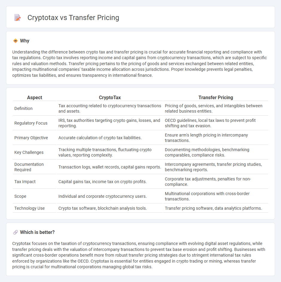 Cryptotax vs Transfer Pricing in Accounting
