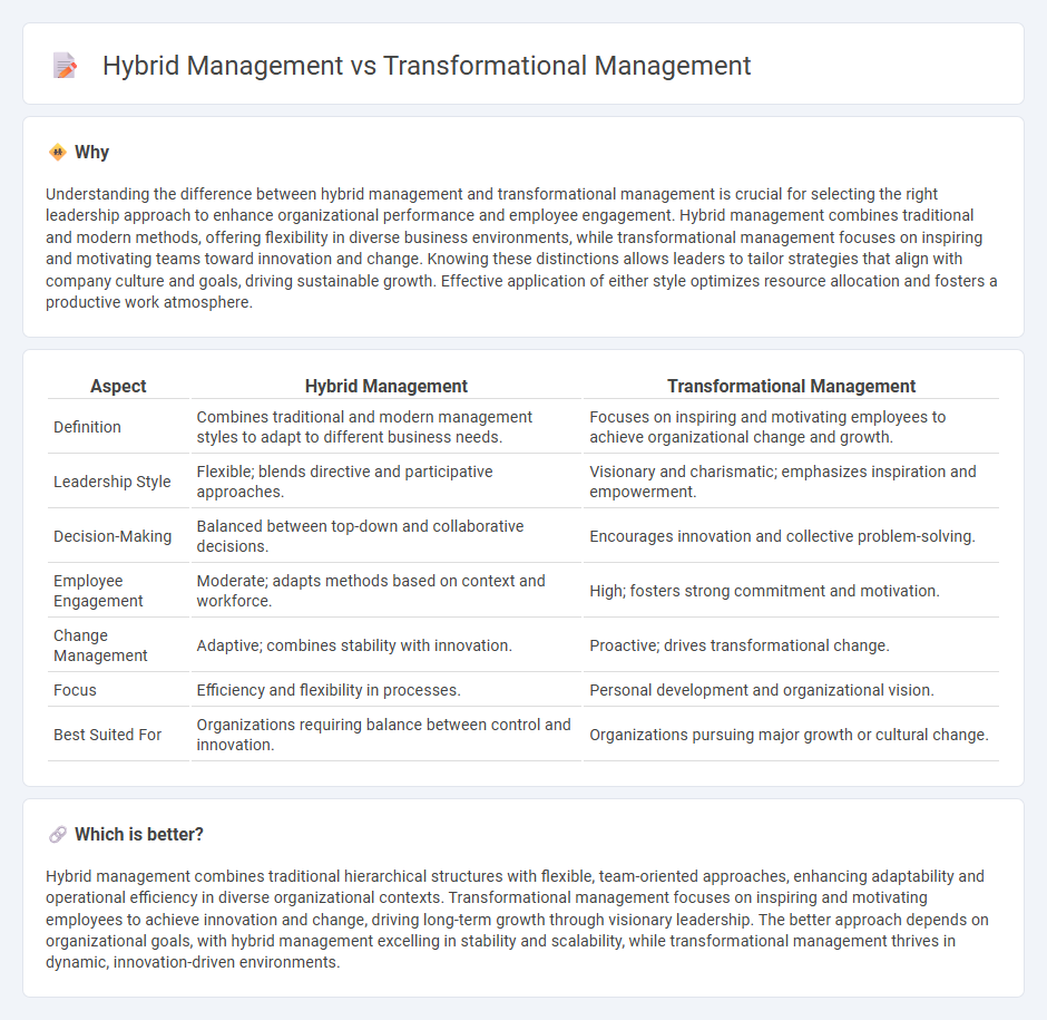 Hybrid Management vs Transformational Management in Management