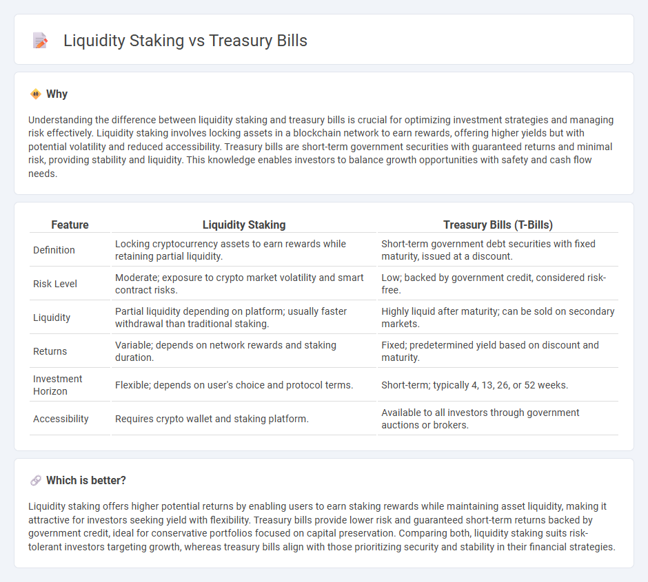 Liquidity Staking vs Treasury Bills in Finance