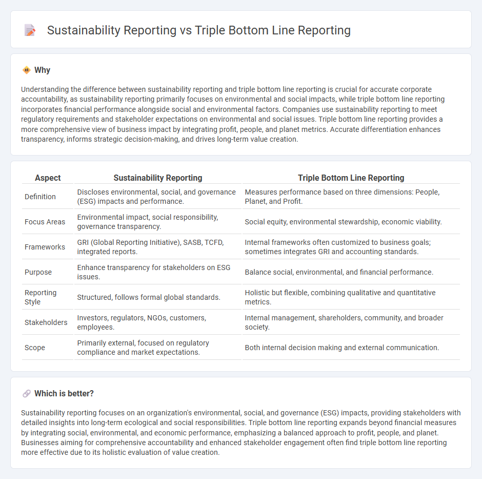 Sustainability Reporting vs Triple Bottom Line Reporting in Accounting