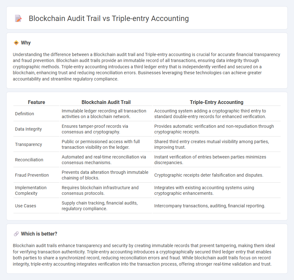Blockchain Audit Trail vs Triple-Entry Accounting in Accounting