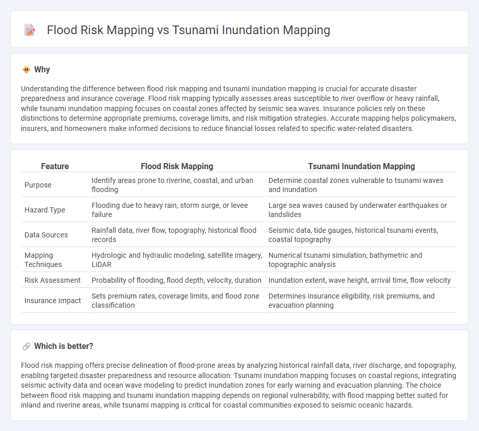 Flood Risk Mapping vs Tsunami Inundation Mapping in Insurance