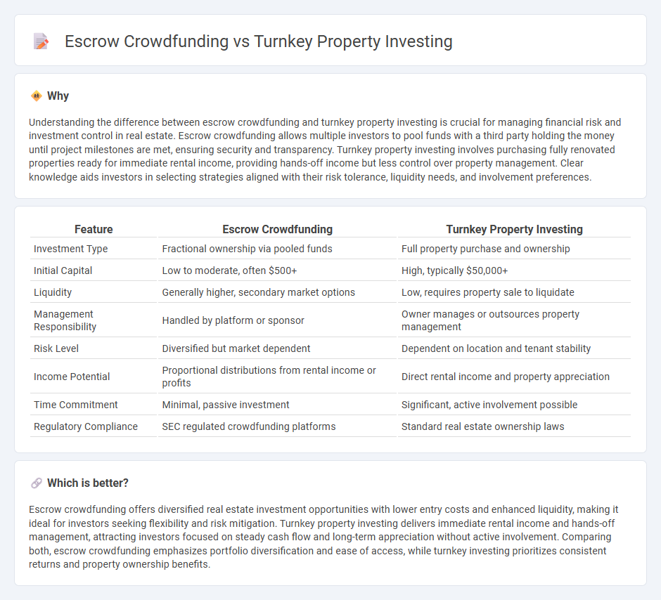 Escrow Crowdfunding vs Turnkey Property Investing in Real Estate