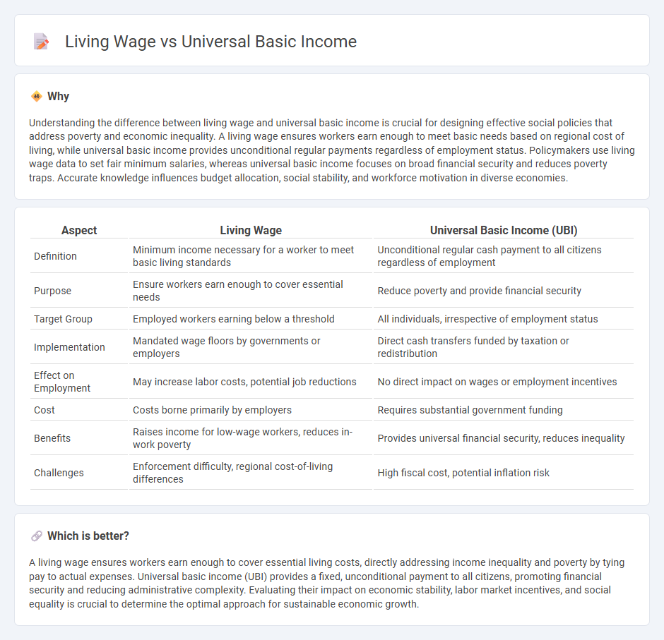 Living Wage vs Universal Basic Income in Economy