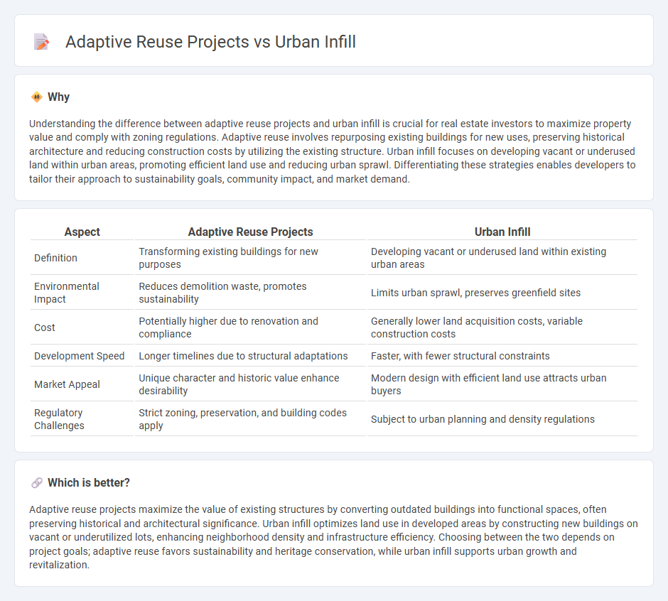 Adaptive Reuse Projects vs Urban Infill in Real Estate