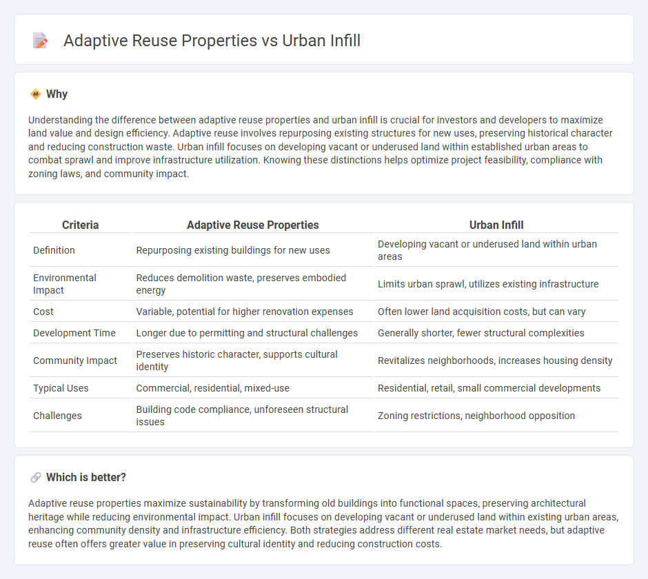Adaptive Reuse Properties vs Urban Infill in Real Estate