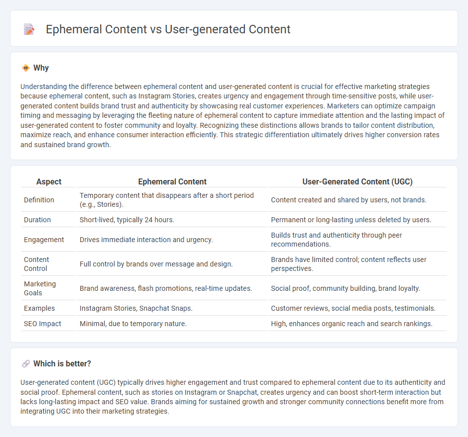 Ephemeral Content vs User-Generated Content in Marketing