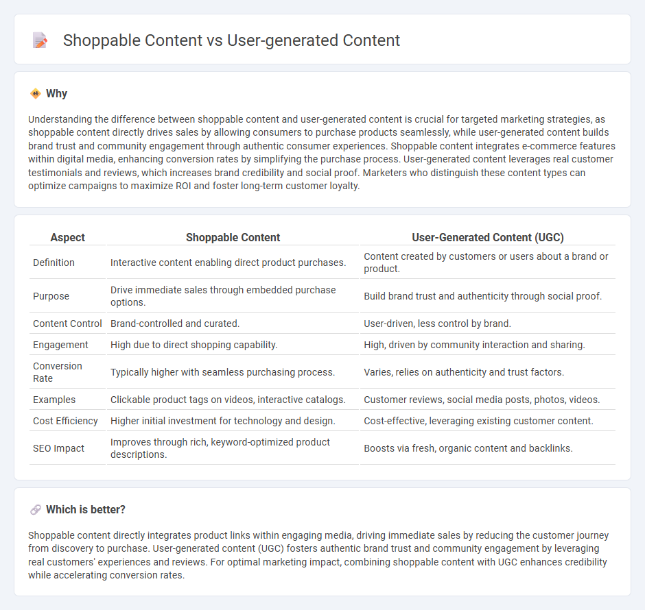 Shoppable Content vs User-Generated Content in Marketing