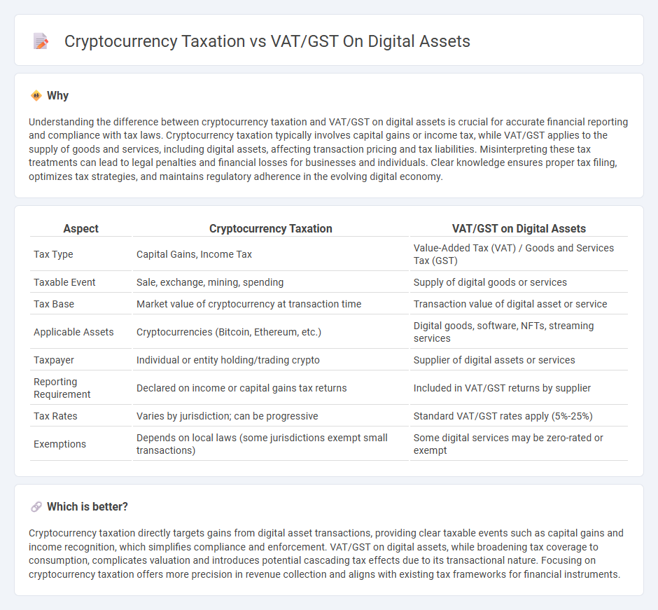 Cryptocurrency Taxation vs Vat/Gst On Digital Assets in Accounting