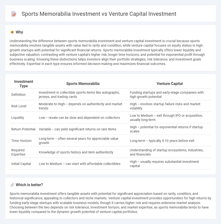 Sports Memorabilia Investment vs Venture Capital Investment in Investment