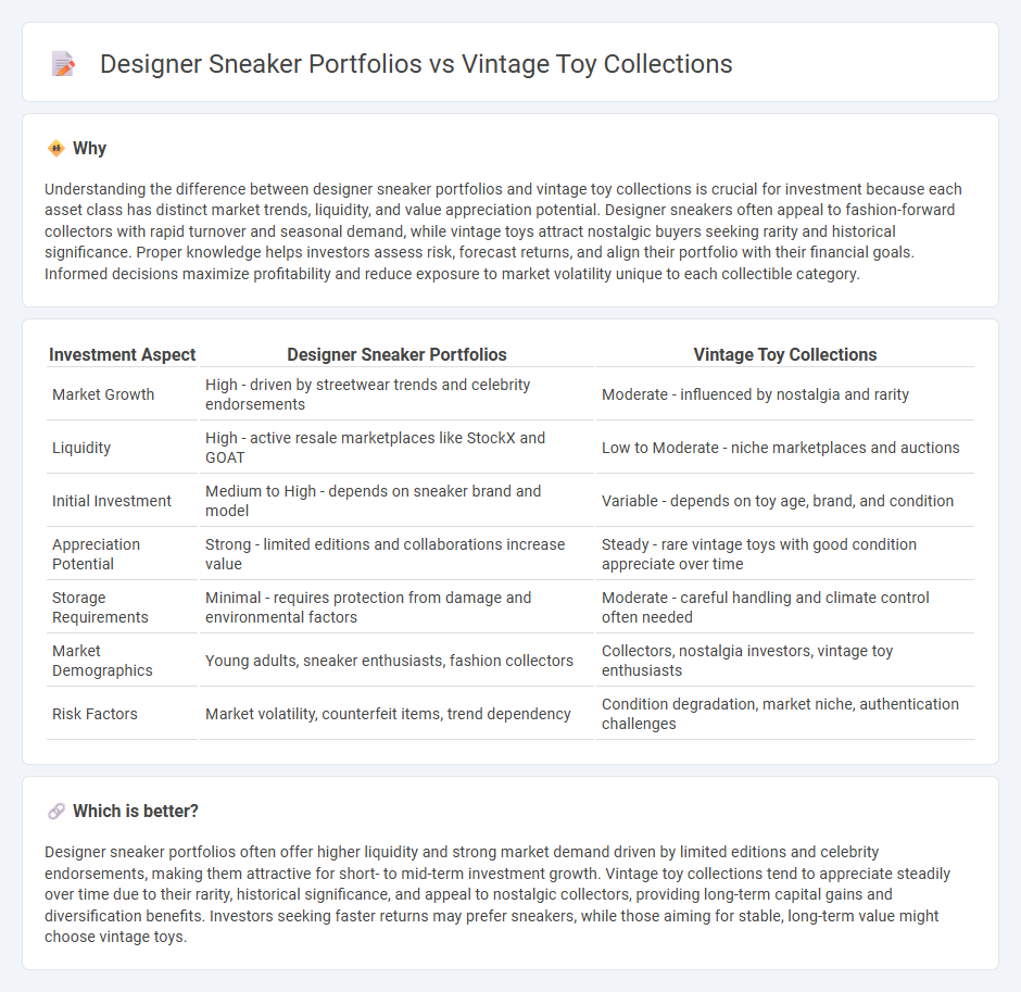 Designer Sneaker Portfolios vs Vintage Toy Collections in Investment