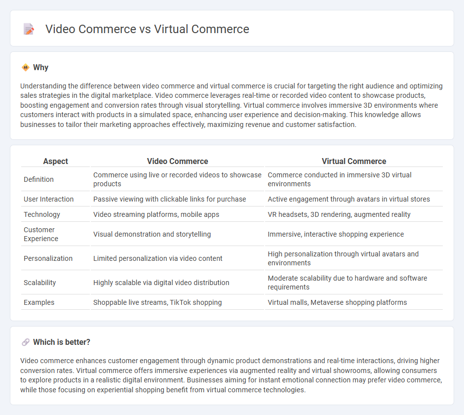 Video Commerce vs Virtual Commerce in Commerce