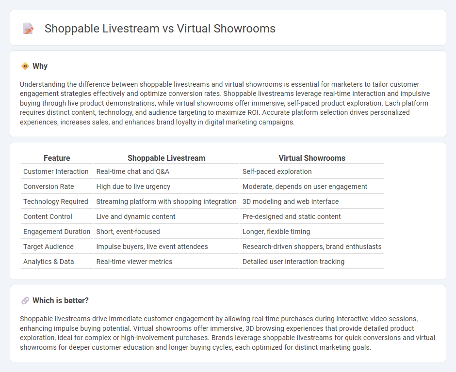 Shoppable Livestream vs Virtual Showrooms in Marketing
