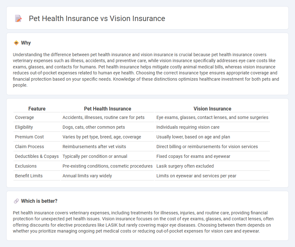 Pet Health Insurance vs Vision Insurance in Insurance