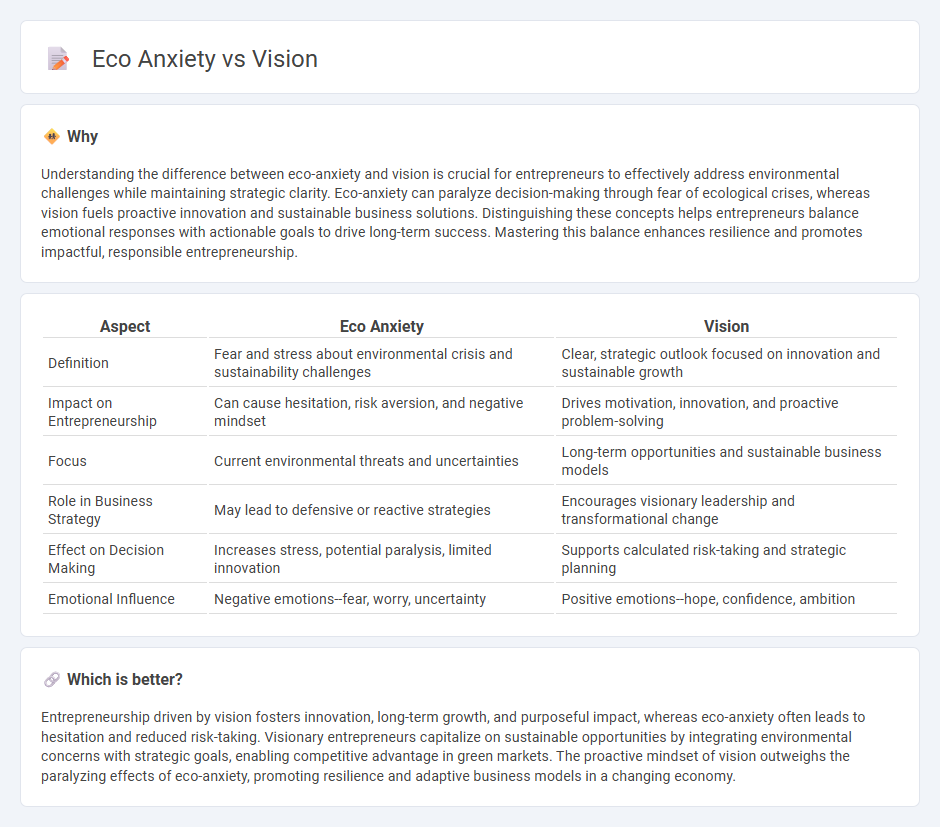 Eco Anxiety vs Vision in Entrepreneurship