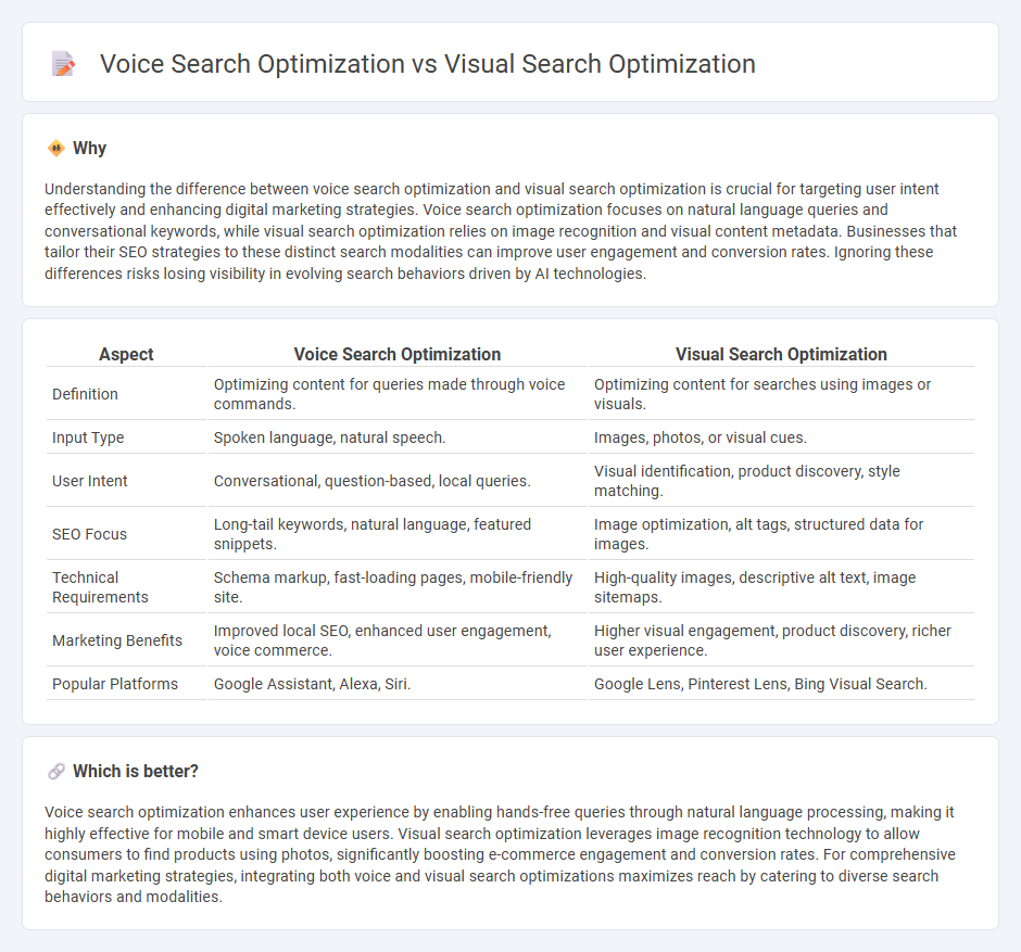 Voice Search Optimization vs Visual Search Optimization in Marketing