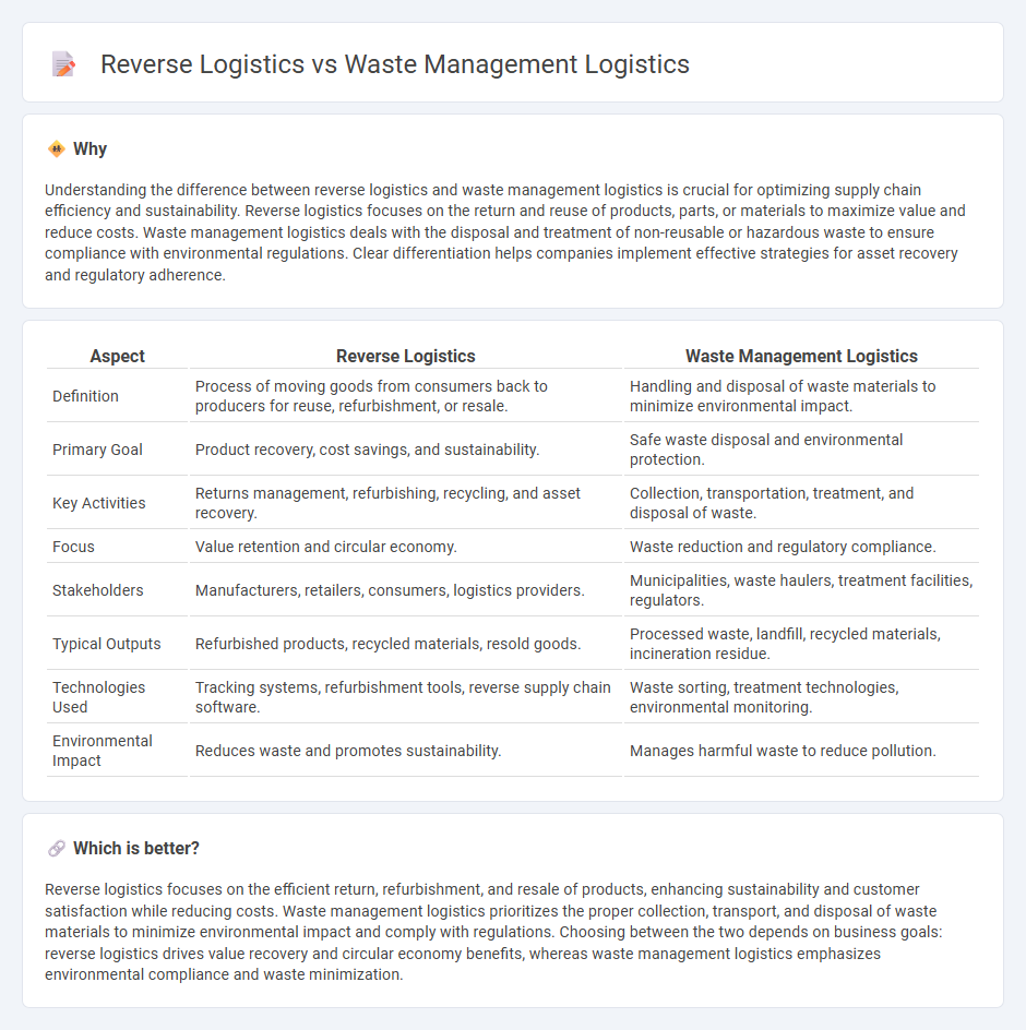 Reverse Logistics vs Waste Management Logistics in Logistics