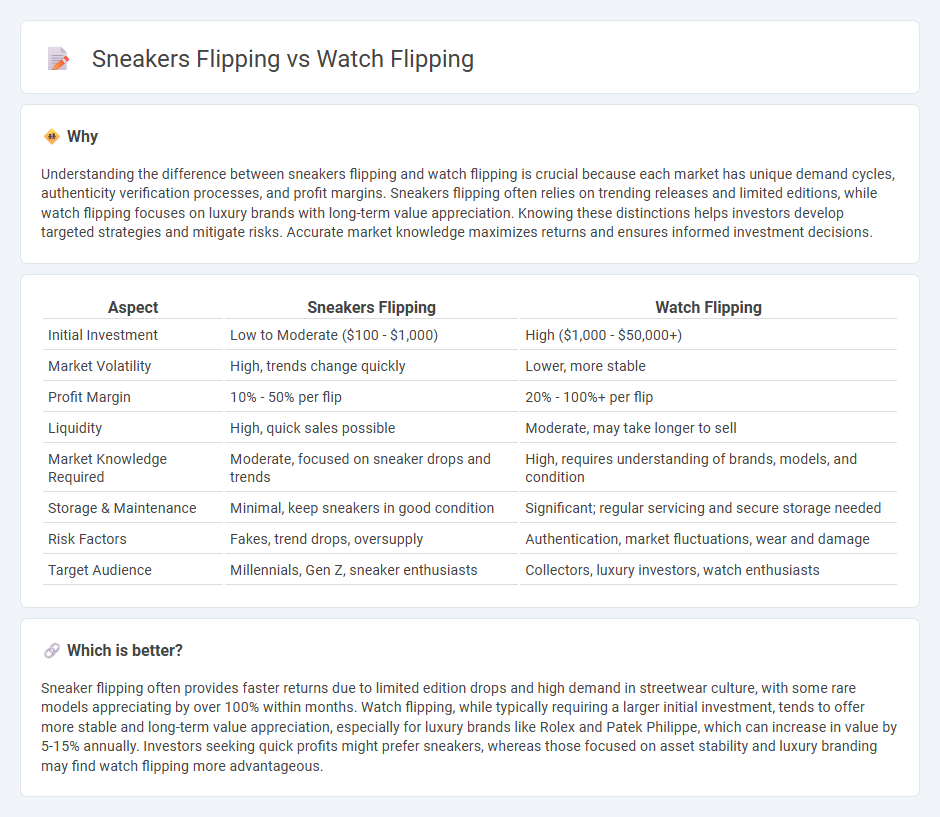 Sneakers Flipping vs Watch Flipping in Investment