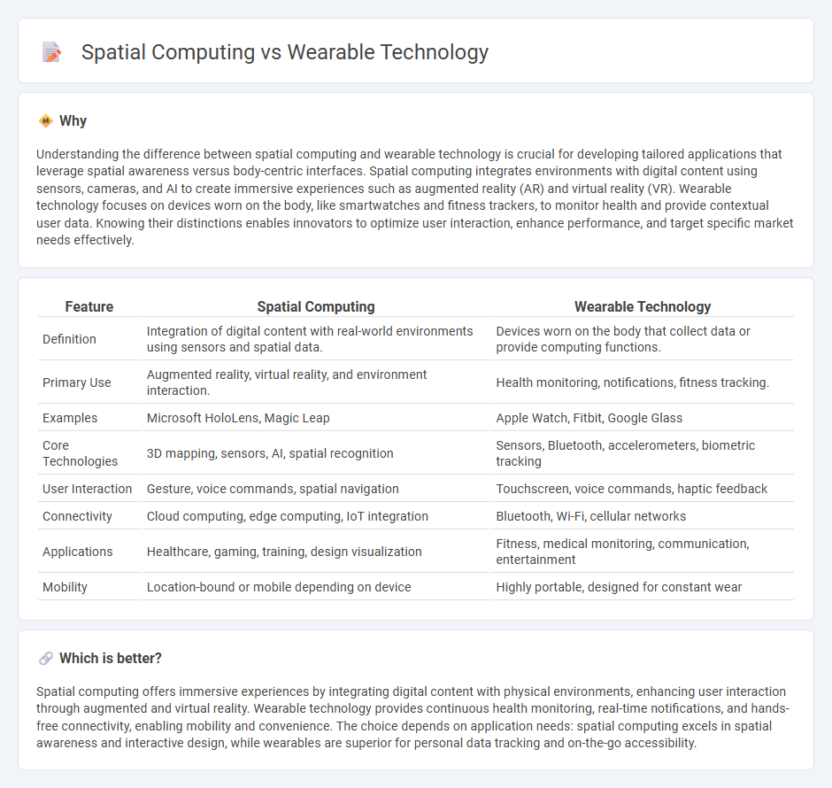 Spatial Computing vs Wearable Technology in Technology