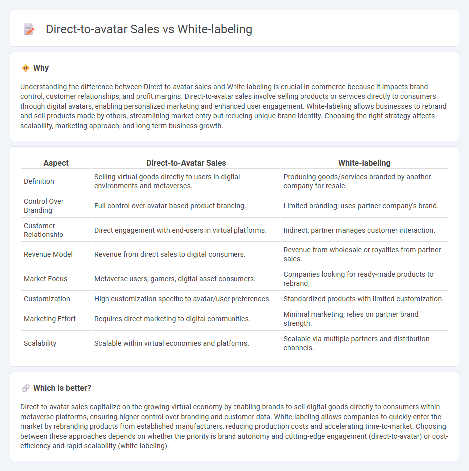 Direct-To-Avatar Sales vs White-Labeling in Commerce