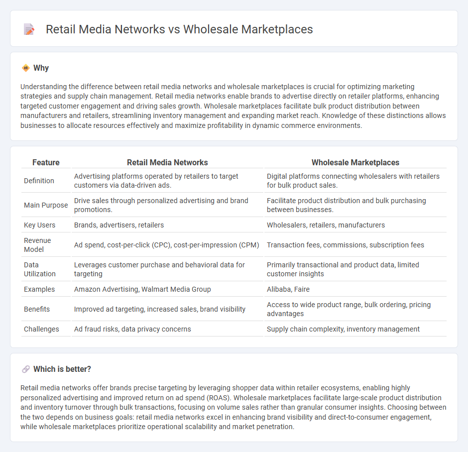 Retail Media Networks vs Wholesale Marketplaces in Commerce