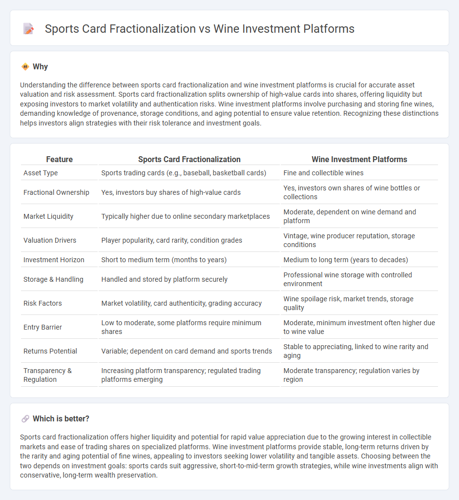 Sports Card Fractionalization vs Wine Investment Platforms in Investment