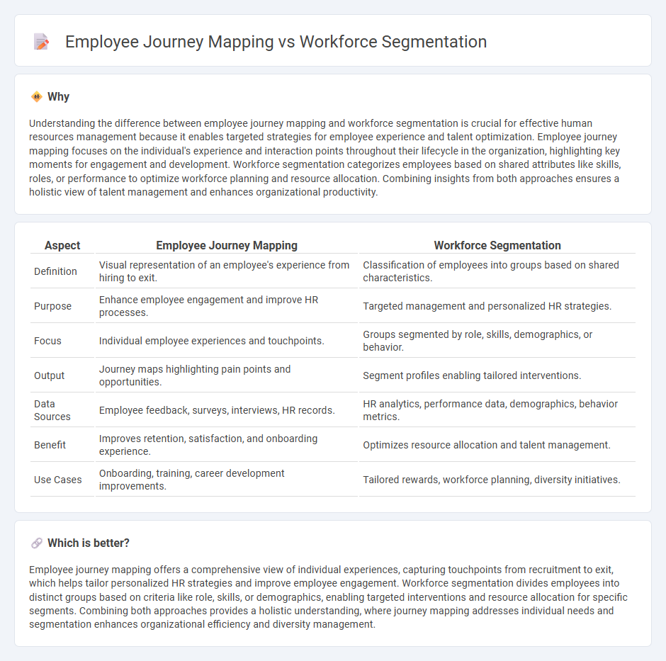 Employee Journey Mapping vs Workforce Segmentation in Human Resources