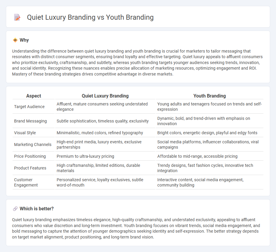 Quiet Luxury Branding vs Youth Branding in Marketing