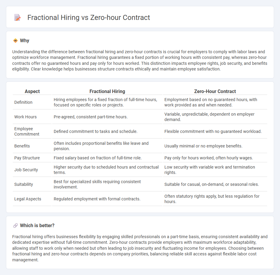 Fractional Hiring vs Zero-Hour Contract in Employment
