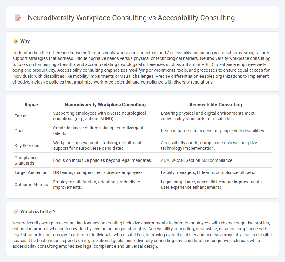 Neurodiversity Workplace Consulting vs Accessibility Consulting in Consulting